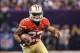 Feb 3, 2013; New Orleans, LA, USA; San Francisco 49ers running back LaMichael James (23) against the Baltimore Ravens in Super Bowl XLVII at the Mercedes-Benz Superdome. Mandatory Credit: Mark J. Rebilas-USA TODAY Sports