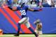 EAST RUTHERFORD, NJ - OCTOBER 06: Hakeem Nicks #88 of the New York Giants celebrates his first down catch in the first quarter against the Philadelphia Eagles at MetLife Stadium on October 6, 2013 in East Rutherford, New Jersey. (Photo by Elsa/Getty Ima