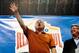 SAN ANTONIO, TX - DECEMBER 29: Mack Brown, head coach of the University of Texas Longhorns speaks to the crowd follwing a victory over the Oregon State Beavers in the Valero Alamo Bowl at the Alamodome on December 29, 2012 in San Antonio, Texas. Texas w