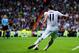 MADRID, SPAIN - SEPTEMBER 28: Gareth Bale of Real Madrid CF kicks the ball during the La Liga match between Real Madrid CF and Club Atletico de Madrid at Bernabeu on September 28, 2013 in Madrid, Spain. (Photo by David Ramos/Getty Images)