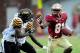 TALLAHASSEE, FL - SEPTEMBER 21: Kenny Shaw #81 of the Florida State Seminoles runs for yards against the Bethune-Cookman Wildcats during a game at Doak Campbell Stadium on September 21, 2013 in Tallahassee, Florida. (Photo by Stacy Revere/Getty Images)