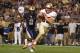 PITTSBURGH, PA - SEPTEMBER 02: Nick O'Leary #35 of the Florida State Seminoles catches a twenty four yard touchdown pass in the first half against the Pittsburgh Panthers during the game on September 2, 2013 at Heinz Field in Pittsburgh, Pennsylvania. (