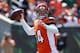 CINCINNATI, OH - SEPTEMBER 22: Andy Dalton #14 of the Cincinnati Bengals passes the ball during the NFL game against the Green Bay Packers at Paul Brown Stadium on September 22, 2013 in Cincinnati, Ohio. (Photo by Andy Lyons/Getty Images)