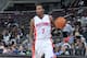 AUBURN HILLS, MI - OCTOBER 8: Brandon Jennings #7 of the Detroit Pistons controls the ball against the Maccabi Haifa during the game on October 8, 2013 at The Palace of Auburn Hills in Auburn Hills, Michigan. NOTE TO USER: User expressly acknowledges and