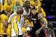 May 28, 2013; Indianapolis, IN, USA; Miami Heat center Chris Andersen (11) guards Indiana Pacers center Roy Hibbert (55) in game four of the Eastern Conference finals of the 2013 NBA Playoffs at Bankers Life Fieldhouse. Mandatory Credit: Brian Spurlock-US