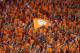 CLEMSON, SC - AUGUST 31: Clemson Tigers fans celebrate at the start of the game against the Georgia Bulldogs at Memorial Stadium on August 31, 2013 in Clemson, South Carolina. (Photo by Streeter Lecka/Getty Images)