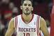 Oct 5, 2013; Houston, TX, USA; Houston Rockets small forward Omri Casspi (18) runs up the court during the fourth quarter against the New Orleans Pelicans at Toyota Center. The Pelicans defeated the Rockets 116-115. Mandatory Credit: Troy Taormina-USA TOD