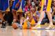 LOS ANGELES, CA - APRIL 12: Kobe Bryant #24 of the Los Angeles Lakers reacts on the floor after getting injured during a game against the Golden State Warriors at Staples Center on April 12, 2013 in Los Angeles, California. NOTE TO USER: User expressly ac