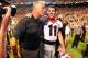 KNOXVILLE, TN - OCTOBER 5: Head Coach Mark Richt and Aaron Murray #11 of the Georgia Bulldogs celebrate after the game against the Tennessee Volunteers at Neyland Stadium on October 5, 2013 in Knoxville, Tennessee. (Photo by Scott Cunningham/Getty Images)