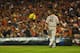 DETROIT, MI - OCTOBER 15: John Lackey #41 of the Boston Red Sox is removed from the game in the seventh inning against the Detroit Tigers during Game Three of the American League Championship Series at Comerica Park on October 15, 2013 in Detroit, Michig