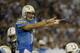 SAN DIEGO, CA - OCTOBER 14: Quarterback Philip Rivers #17 of the San Diego Chargers calls the play at the line of scrimmage against Indianapolis Colts late in the 4th quarter of their NFL Game on October 14, 2013 at Qualcomm Stadium in San Diego, Califor