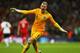 LONDON, ENGLAND - OCTOBER 15: Joe Hart of England celebrates as Steven Gerrard of England scores their second goal during the FIFA 2014 World Cup Qualifying Group H match between England and Poland at Wembley Stadium on October 15, 2013 in London, Englan
