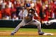 ST LOUIS, MO - OCTOBER 11: Michael Young #10 of the Los Angeles Dodgers fields a ball against the St. Louis Cardinals during Game One of the National League Championship Series at Busch Stadium on October 11, 2013 in St Louis, Missouri. (Photo by Elsa/G