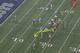 Taking the tight end out on a pass pattern left the edges of the line unprotected.