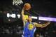 October 5, 2013; Ontario, CA, USA; Golden State Warriors Stephen Curry (30) dunks to score a basket against the Los Angeles Lakers during the first half at Citizens Business Bank Arena. Mandatory Credit: Gary A. Vasquez-USA TODAY Sports