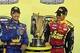 For a moment, it was all smiles for Truex and Bowyer after Richmond.