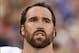 Aug 16, 2013; Orchard Park, NY, USA; Minnesota Vikings defensive end Jared Allen (69) on the sideline against the Buffalo Bills at Ralph Wilson Stadium. Mandatory Credit: Kevin Hoffman-USA TODAY Sports