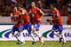 SAN JOSE, COSTA RICA - SEPTEMBER 06: Johnny Acosta #2, Celso Borges #5, Bryan Ruiz#10 and Giancarlo Gonzalez #3 against the United States during the FIFA 2014 World Cup Qualifier at Estadio Nacional on September 6, 2013 in San Jose, Costa Rica. (Photo b