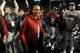 PASADENA, CA - JANUARY 01: Former Secretary of State and Cardinal alum Condoleezza Rice celebrates after the Cardinal defeat the Wisconsin Badgers 20-14 in the 99th Rose Bowl Game Presented by Vizio on January 1, 2013 at the Rose Bowl in Pasadena, Califo