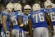 SAN DIEGO, CA - OCTOBER 14: Quarterback Philip Rivers #17 of the San Diego Chargers calls the play in the huddle against Indianapolis Colts late in the 4th quarter of their NFL Game on October 14, 2013 at Qualcomm Stadium in San Diego, California. The Ch