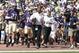 SEATTLE - SEPTEMBER 24: Head Coach Tyrone Willingham (C) and the Washington Huskies run out of the tunnel on to the field prior to the game against the Notre Dame Fighting Irish on September 24, 2005 at Husky Stadium in Seattle, Washington. (Photo by Ott