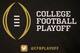 IRVING, TX - OCTOBER 16: A detail view of the College Football Playoff logo shown during a press conference on October 16, 2013 in Irving, Texas. Condoleezza Rice, Stanford University professor and former United States Secretary of State, was chosen to s