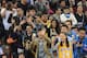 BEIJING, CHINA - OCTOBER 15: Fans takes in the game of the Golden State Warriors against the Los Angeles Lakers during the 2013 Global Games on October 15, 2013 at the MasterCard Center in Beijing, China. NOTE TO USER: User expressly acknowledges and agre