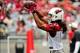 Jul 26, 2013; Tempe, AZ, USA; Arizona Cardinals wide receiver Larry Fitzgerald (11) makes a catch during training camp at University of Phoenix Stadium. Mandatory Credit: Matt Kartozian-USA TODAY Sports