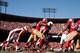 SAN FRANCISCO, CA - OCTOBER 13: Corey Lemonier #96 of the San Francisco 49ers sacks Carson Palmer #3 of the Arizona Cardinals in the endzone at Candlestick Park on October 13, 2013 in San Francisco, California. (Photo by Ezra Shaw/Getty Images)