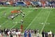 The Saints would send two blitzers off the slot, right at Forte.
