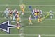 Morris attacked the cutback lane that had been created inside.
