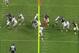 One A-gap blitzer is unblocked and free to pressure the quarterback.