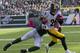 EAST RUTHERFORD, NJ - OCTOBER 13: Running Back Le'Veon Bell #26 of the Pittsburgh Steelers runs the ball against the New York Jets gets on October 13, 2013 at MetLife Stadium in East Rutherford, New Jersey. (Photo by Mitchell Leff/Getty Images)