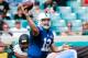 JACKSONVILLE, FL - SEPTEMBER 29: Andrew Luck #12 of the Indianapolis Colts attempts a pass during the game against the Jacksonville Jaguars at EverBank Field on September 29, 2013 in Jacksonville, Florida. (Photo by Sam Greenwood/Getty Images)