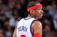 PHILADELPHIA - JANUARY 29: Allen Iverson #3 of the Philadelphia 76ers stands on the court during the game against the Los Angeles Lakers on January 29, 2010 at Wachovia Center in Philadelphia, Pennsylvania. The Lakers won 99-91. NOTE TO USER: User expr