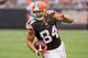 CLEVELAND, OH - SEPTEMBER 29: Tight end Jordan Cameron #84 of the Cleveland Browns runs for extra yards after a reception during the second half against the Cincinnati Bengals at FirstEnergy Stadium on September 29, 2013 in Cleveland, Ohio. The Browns def