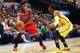 INDIANAPOLIS, IN - OCTOBER 05: Jimmy Butler #21 of the Chicago Bulls seen during action against the Indiana Pacers on October 5, 2013 at Bankers Life Fieldhouse in Indianapolis, Indiana. Chicago defeated Indiana 82-76. NOTE TO USER: User expressly acknowl