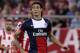 ATHENS, GREECE - SEPTEMBER 17: Edinson Cavani of Paris Saint-Germain FC in action during the UEFA Champions League group stage match between Olympiacos FC and Paris Saint-Germain FC held on September 17, 2013 at the Georgios Karaiskakis Stadium in Athens