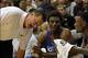 Bill Self (left) has the second-best freshman class, thanks to the addition of Andrew Wiggins (middle).