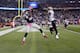 FOXBORO, MA - OCTOBER 13: Wide receiver Kenbrell Thompkins #85 of the New England Patriots catches the game winning touchdown in front of cornerback Jabari Greer #33 of the New Orleans Saints in the closing seconds of the Patriots 30-27 win at Gillette S
