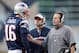 FOXBORO, MA - NOVEMBER 09: Head coach Bill Belichick and offensive coordinator Josh McDaniels talks with Matt Cassel #16 of the New England Patriots during a time out in the fourth quarter against the Buffalo Bills on November 9, 2008 at Gillette Stadium