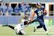 Sep 22, 2013; Seattle, WA, USA; Seattle Seahawks wide receiver Golden Tate (81) breaks the tackle by Jacksonville Jaguars outside linebacker Geno Hayes (55) during the 1st half at CenturyLink Field. Seattle defeated Jacksonville 45-17. Mandatory Credit: S