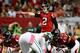 ATLANTA, GA - OCTOBER 07: Quarterback Matt Ryan #2 of the Atlanta Falcons calls a play against the New York Jets during a game at the Georgia Dome on October 7, 2013 in Atlanta, Georgia. (Photo by Kevin C. Cox/Getty Images)