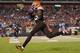 CLEVELAND, OH - OCTOBER 3: Wide receiver Josh Gordon #12 of the Cleveland Browns catches a touchdown reception during the second half against the Buffalo Bills FirstEnergy Stadium on October 3, 2013 in Cleveland, Ohio. The Browns defeated the Bills 37-24.