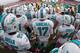 MIAMI GARDENS, FL - OCTOBER 06: Ryan Tannehill #17 of the Miami Dolphins gets ready to take the field during a game against the Baltimore Ravens at Sun Life Stadium on October 6, 2013 in Miami Gardens, Florida. (Photo by Mike Ehrmann/Getty Images)