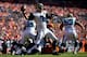DENVER, CO - OCTOBER 13: Quarterback Chad Henne #7 of the Jacksonville Jaguars throws a pass during the first quarter against the Denver Broncos at Sports Authority Field Field at Mile High on October 13, 2013 in Denver, Colorado. (Photo by Justin Edmond