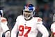 Dec 23, 2012; Baltimore, MD, USA; New York Giants tackle Linval Joseph (97) during the game against the Baltimore Ravens at M&T Bank Stadium. Mandatory Credit: Mitch Stringer-USA TODAY Sports