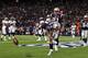 FOXBORO, MA - JANUARY 14: Rob Gronkowski #87 of the New England Patriots celebrates by spiking the ball after he scored a 12-yard touchdown reception in the second quarter against the Denver Broncos during their AFC Divisional Playoff Game at Gillette St