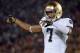 LOS ANGELES, CA - NOVEMBER 24: Stephon Tuitt #7 of the Notre Dame Fighting Irish reacts during a 22-13 win over the USC Trojans at Los Angeles Memorial Coliseum on November 24, 2012 in Los Angeles, California. (Photo by Harry How/Getty Images)