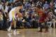 OAKLAND, CA - NOVEMBER 7: Kyrie Irving #2 of the Cleveland Cavaliers defends Stephen Curry #30 of the Golden State Warriors on November 7, 2012 at Oracle Arena in Oakland, California. NOTE TO USER: User expressly acknowledges and agrees that, by downloadi